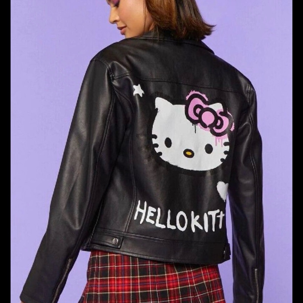NWT Hello Kitty X Forever 21 Leather Jacket 1X